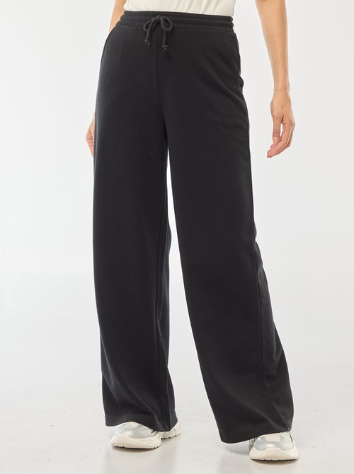 Pantalón de chándal liso de algodón - Kiabi