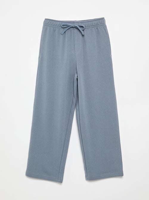 Pantalón de chándal liso de felpa francesa - Kiabi