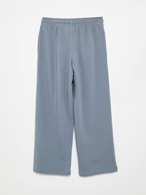Pantalón de chándal liso de felpa francesa - Kiabi