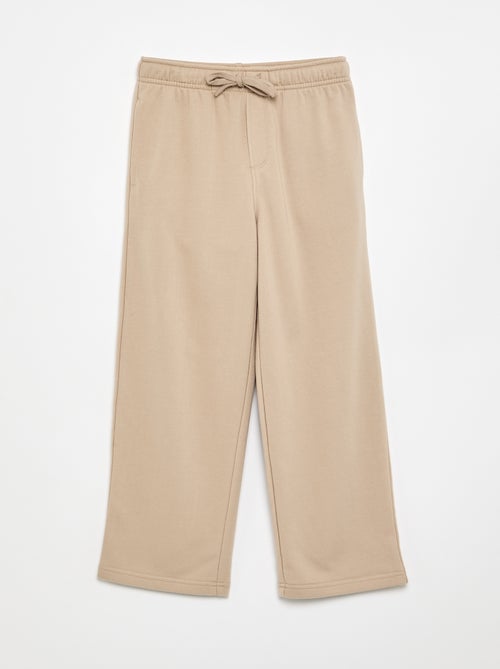 Pantalón de chándal liso de felpa francesa - Kiabi Pantalón de chándal liso de felpa francesa - Kiabi