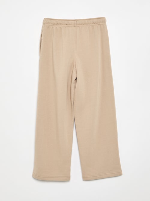 Pantalón de chándal liso de felpa francesa - Kiabi Pantalón de chándal liso de felpa francesa - Kiabi