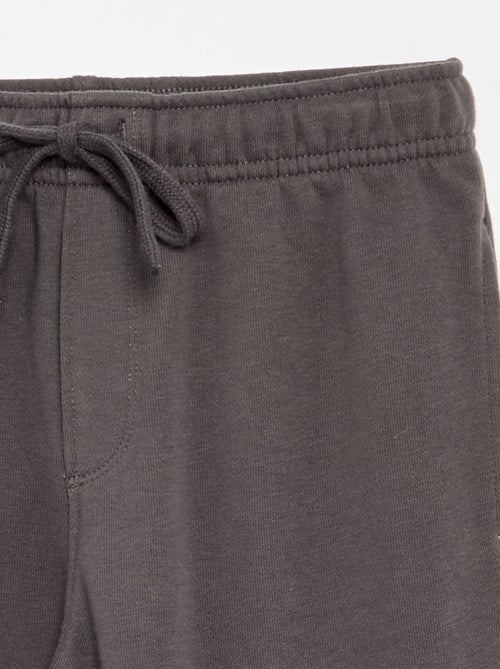Pantalón de chándal liso de felpa francesa - Kiabi