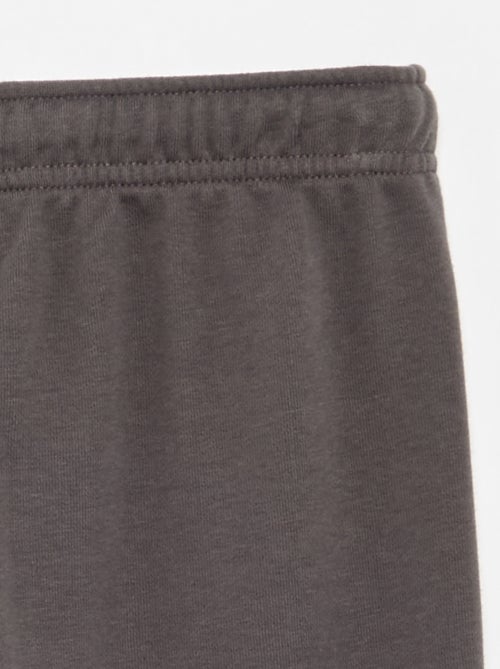 Pantalón de chándal liso de felpa francesa - Kiabi