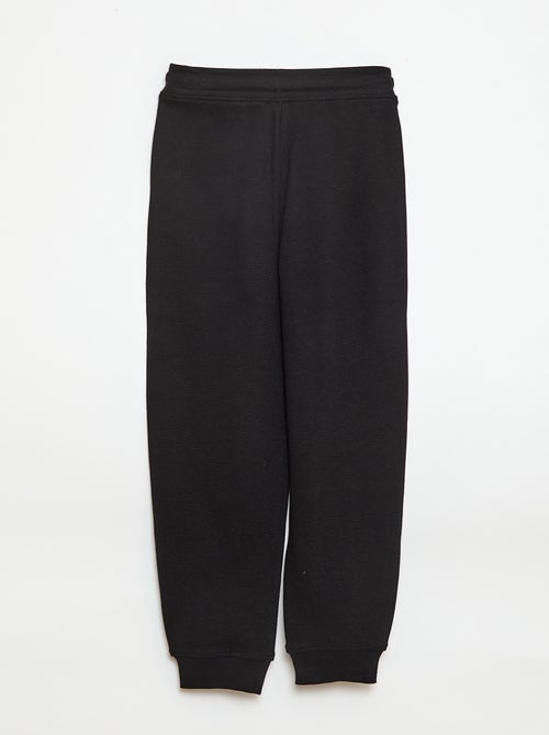 Pantalón de chándal liso de felpa ligera - Kiabi