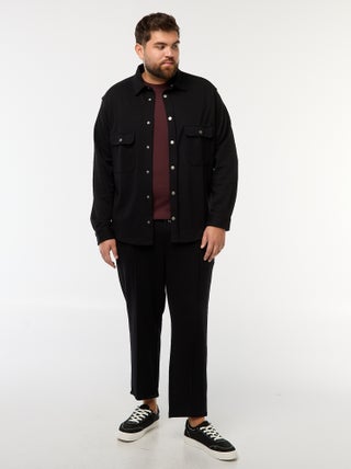 Pantalón de chándal liso de punto piqué