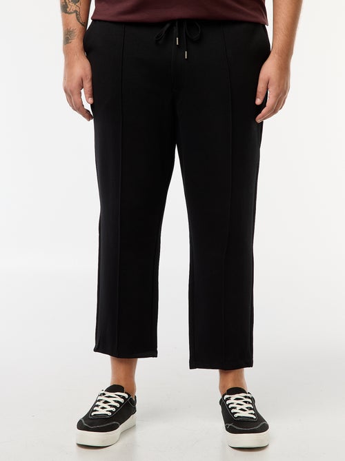 Pantalón de chándal liso de punto piqué - Kiabi