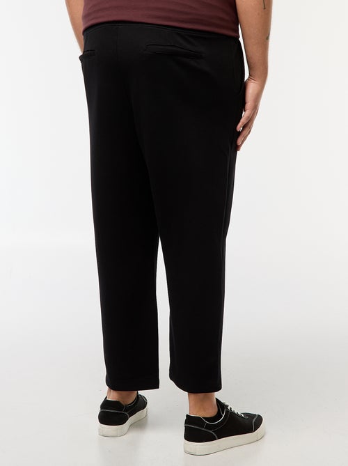 Pantalón de chándal liso de punto piqué - Kiabi