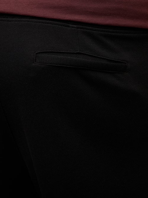 Pantalón de chándal liso de punto piqué - Kiabi