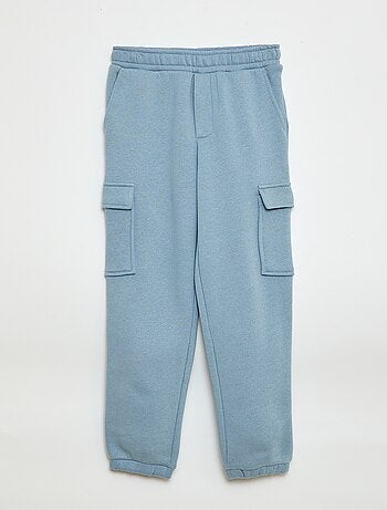 Pantalón de chándal liso multibolsillos