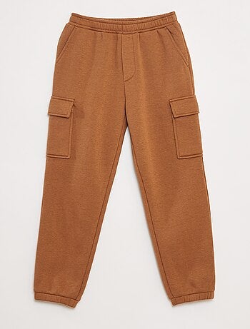 Pantalón de chándal liso multibolsillos