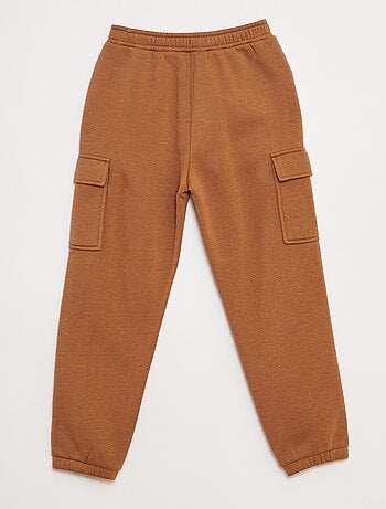 Pantalón de chándal liso multibolsillos