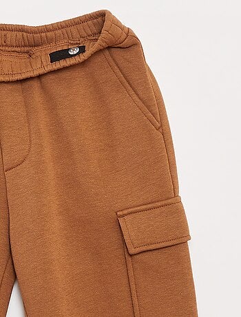 Pantalón de chándal liso multibolsillos