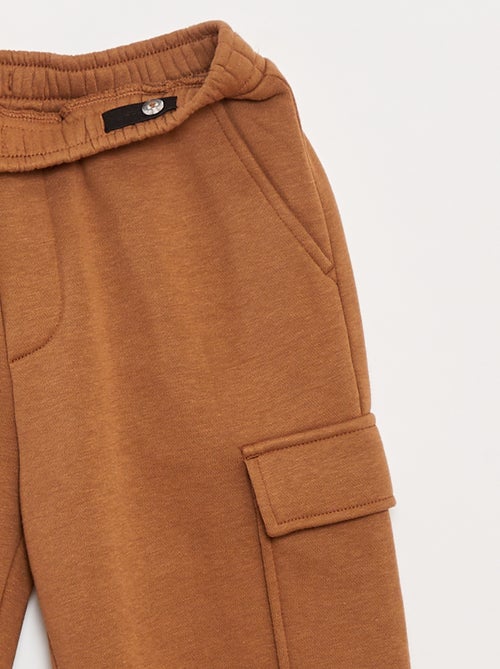 Pantalón de chándal liso multibolsillos - Kiabi