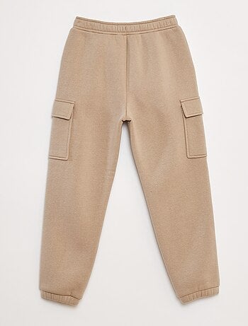 Pantalón de chándal liso multibolsillos