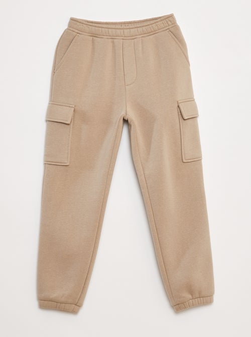 Pantalón de chándal liso multibolsillos - Kiabi