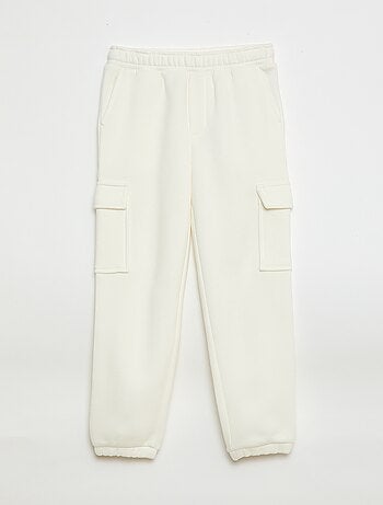 Pantalón de chándal liso multibolsillos