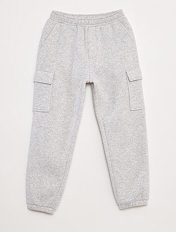 Pantalón de chándal liso multibolsillos