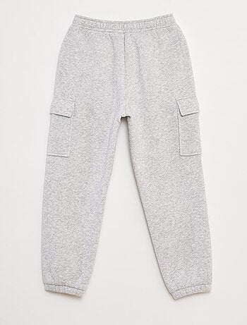 Pantalón de chándal liso multibolsillos