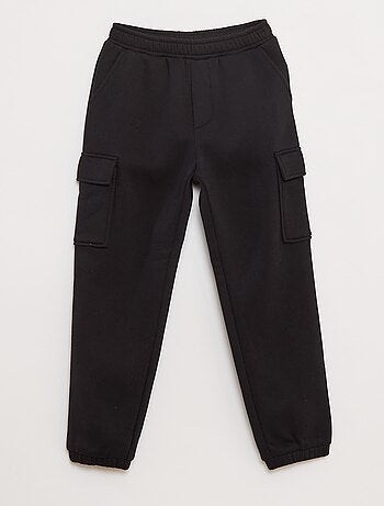 Pantalón de chándal liso multibolsillos