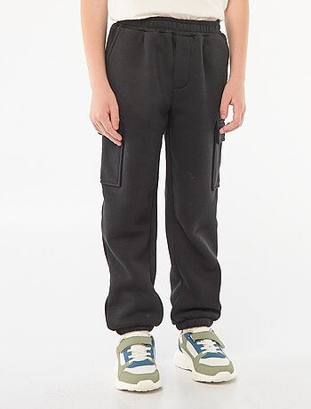 Pantalón de chándal liso multibolsillos