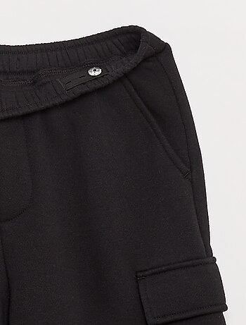 Pantalón de chándal liso multibolsillos