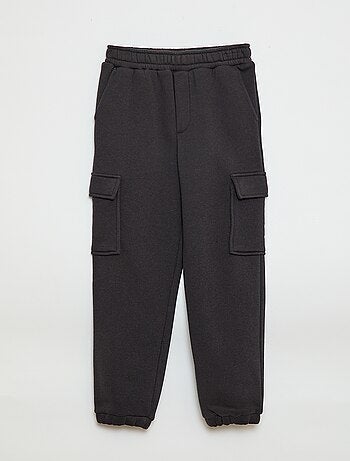 Pantalón de chándal liso multibolsillos