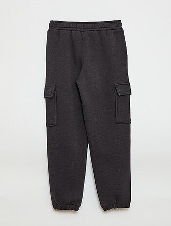 Pantalón de chándal liso multibolsillos