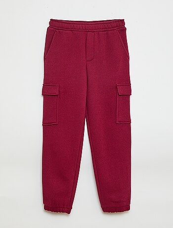 Pantalón de chándal liso multibolsillos