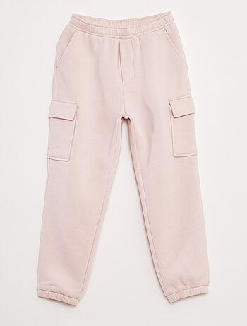 Pantalón de chándal liso multibolsillos