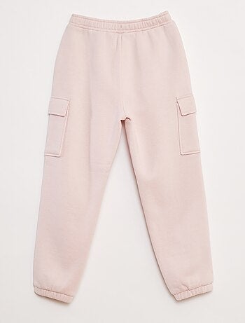 Pantalón de chándal liso multibolsillos