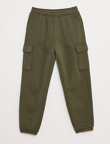 Pantalón de chándal liso multibolsillos