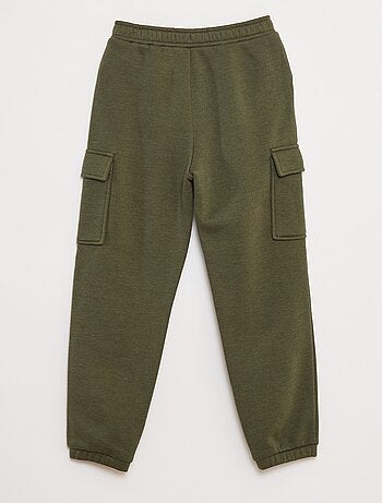 Pantalón de chándal liso multibolsillos
