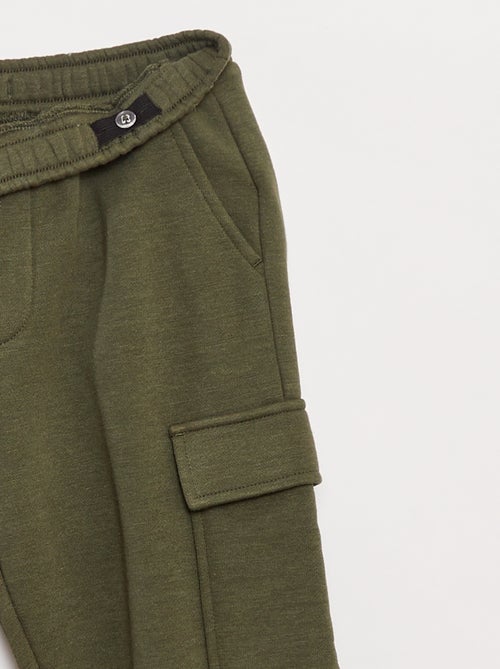 Pantalón de chándal liso multibolsillos - Kiabi