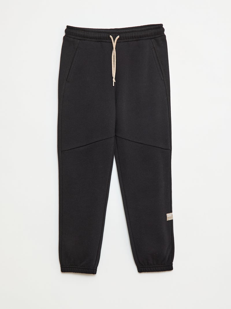 Pantalón de chándal liso negro - Kiabi