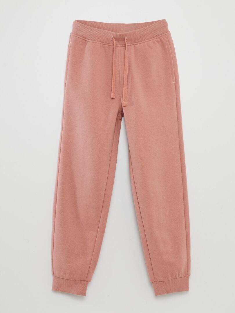 Pantalón de chándal liso ROSA - Kiabi