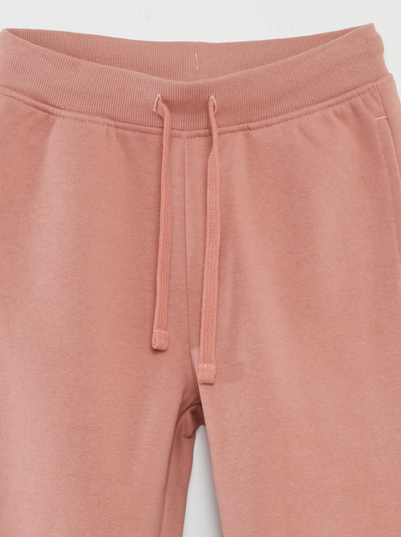Pantalón de chándal liso ROSA - Kiabi