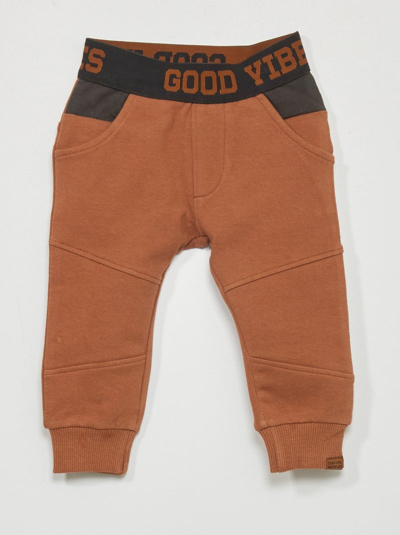Pantalón de chándal MARRON - Kiabi