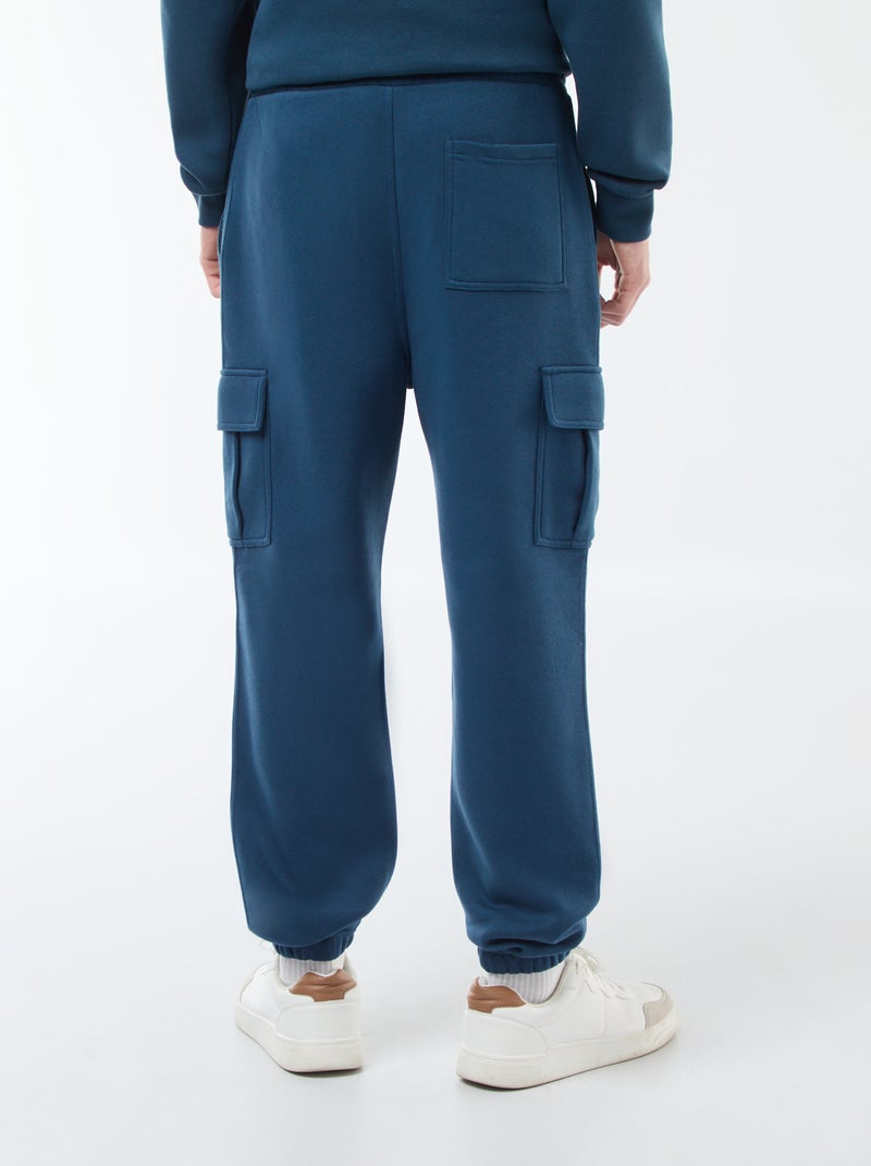 Pantalón de chándal multibolsillos Azul - Kiabi