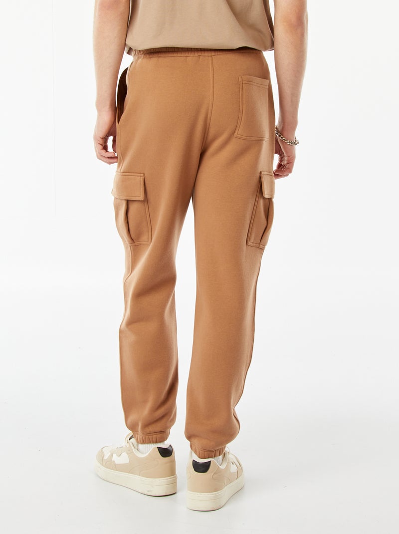 Pantalón de chándal multibolsillos Beige - Kiabi