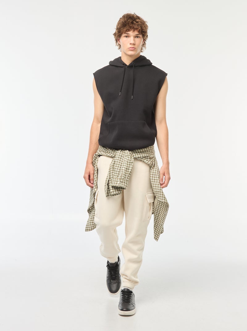 Pantalón de chándal multibolsillos Beige - Kiabi