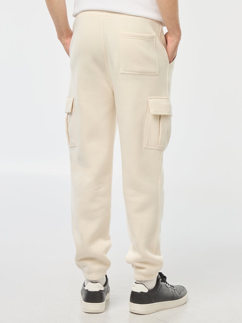 Pantalón de chándal multibolsillos Beige - Kiabi