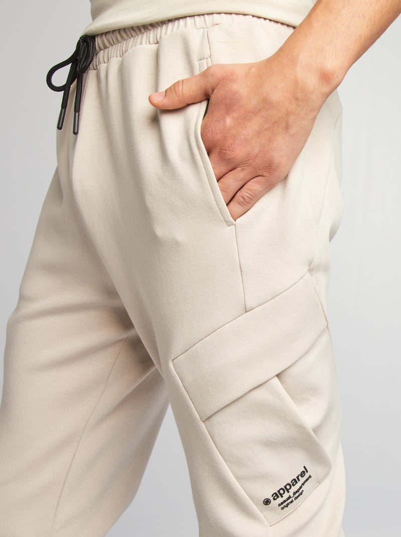Pantalón de chándal multibolsillos GRIS - Kiabi
