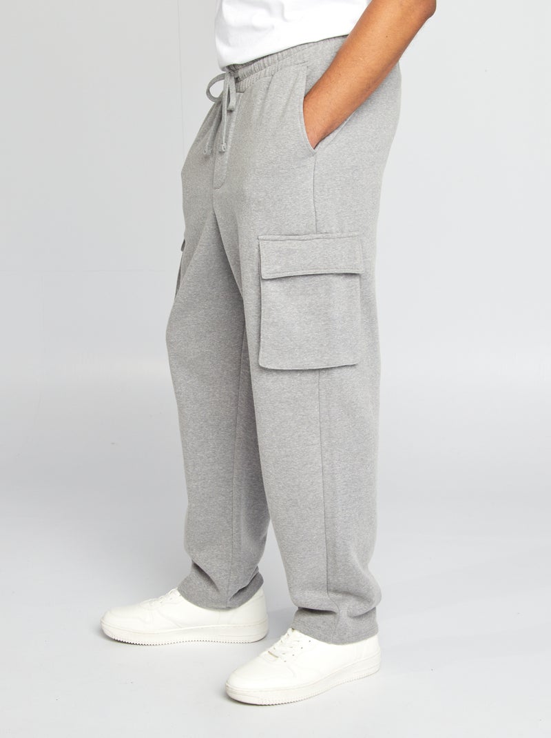 Pantalón de chándal multibolsillos GRIS - Kiabi