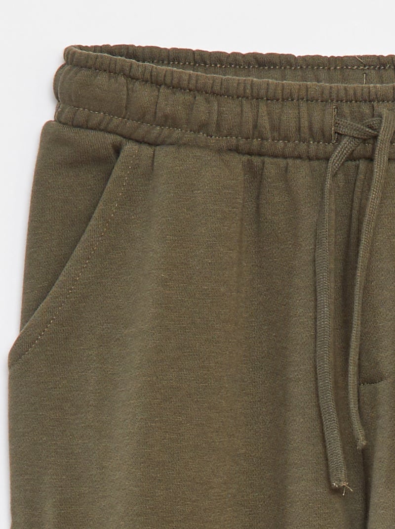 Pantalón de chándal multibolsillos Kaki - Kiabi