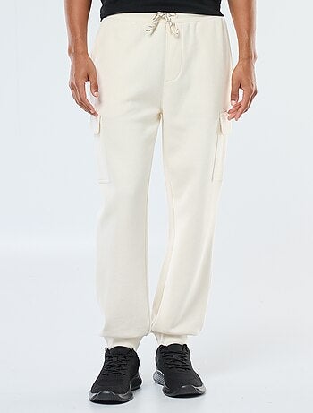 Pantalón de chándal multibolsillos liso