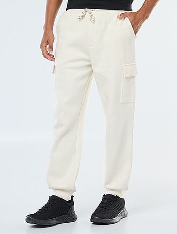 Pantalón de chándal multibolsillos liso