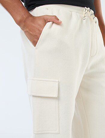 Pantalón de chándal multibolsillos liso