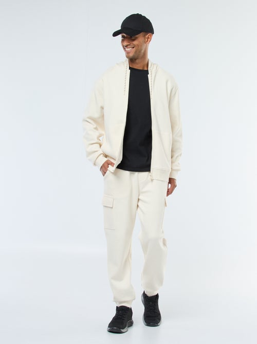 Pantalón de chándal multibolsillos liso - Kiabi