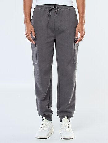 Pantalón de chándal multibolsillos liso