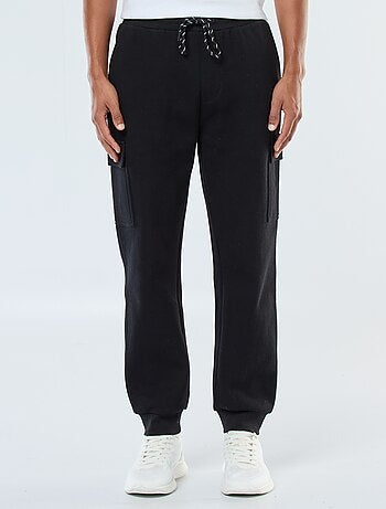 Pantalón de chándal multibolsillos liso
